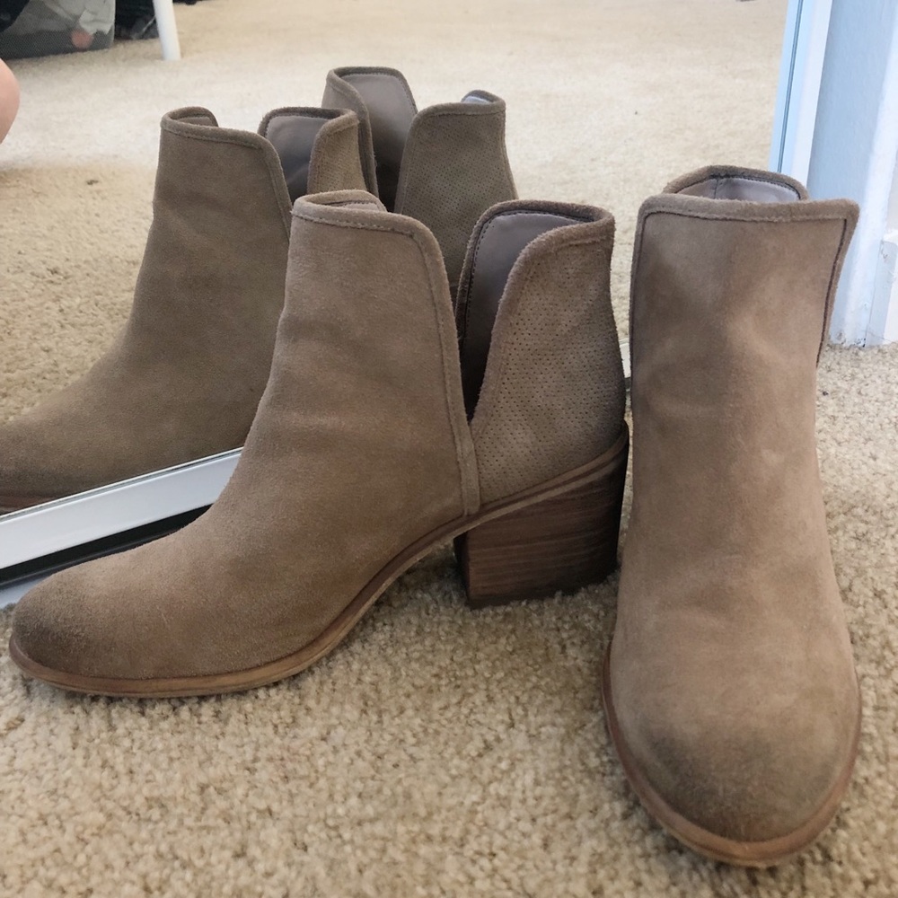 Hinge Suede Ankle Boots